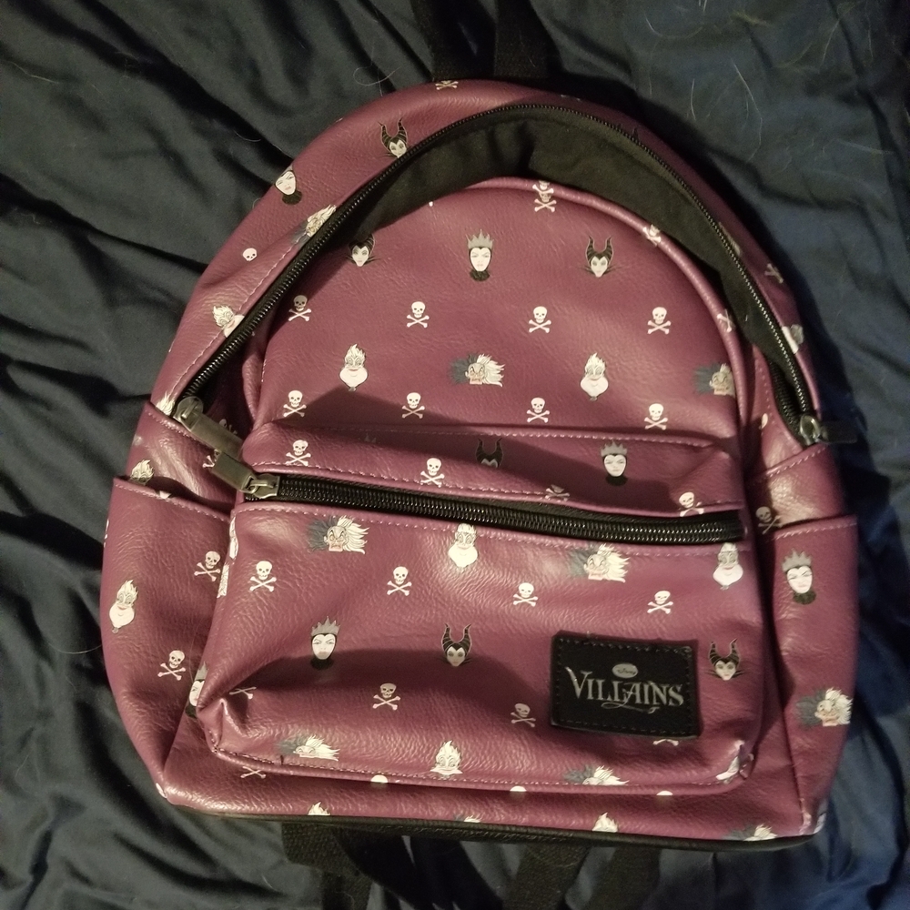 Disney Villains Purple and Black Backpack